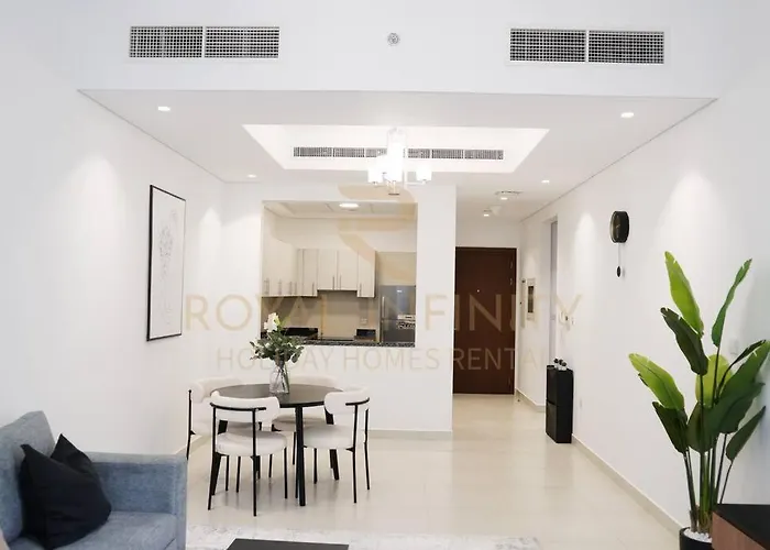 Furnished 1Bedroom Apartment Equipped Kitchen Near Airport & Metro Idea For Family And Business
